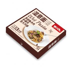 黑胡椒牛肉和豬肉意大利面